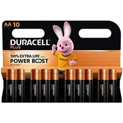 Duracell 10x Batterien »Plus« Mignon AA