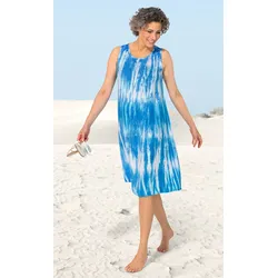 Viskose-Kleid in Muster blau in Größe 36 von DW-Shop, Blau, 36