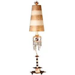 Elstead Lighting, Tischlampe, Birdland Tischleuchte E27 114cm Schwarz-weiss Kristalle (E27)