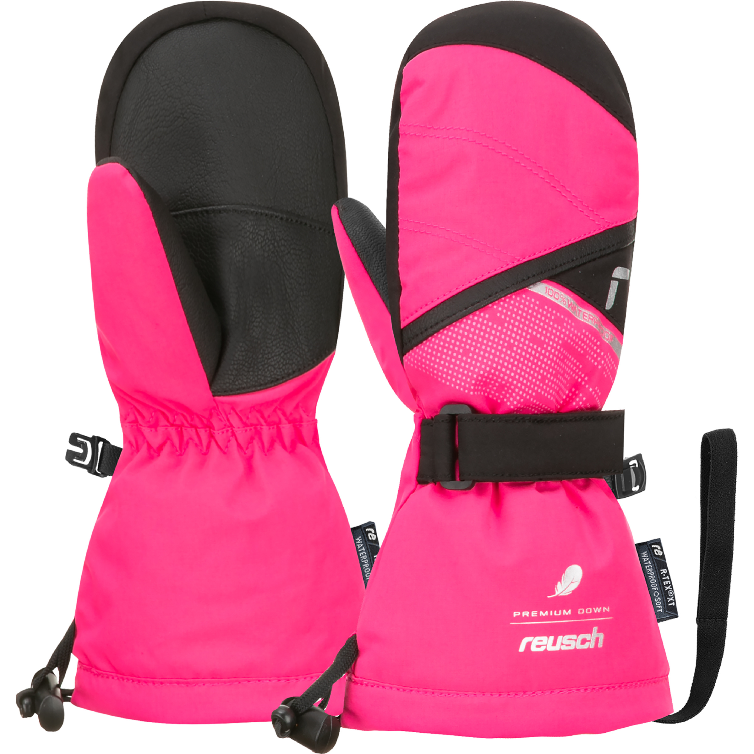 Reusch Kaden Down R-Tex XT Kinder Skihandschuhe pink Größe M Skifahren Isolierend Wasserabweisend