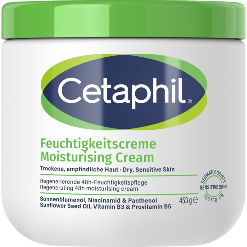Cetaphil Feuchtigkeitscreme Moisturizing Cream Feuchtigkeitscreme für trockene und empfindliche Haut 453 g