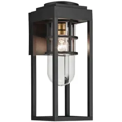Elstead Lighting Hone Coastal Außenwandleuchte mit klarem Glas IP44 Strukturschwarz Kichler