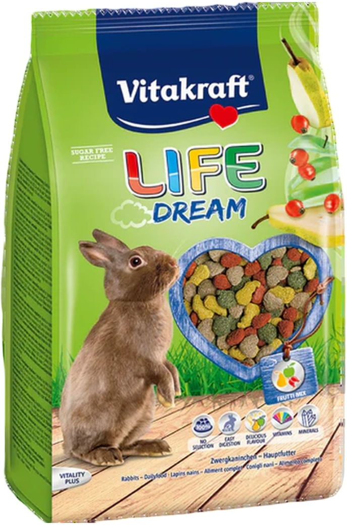 Vitakraft Life Dream Conigli Nani 600G