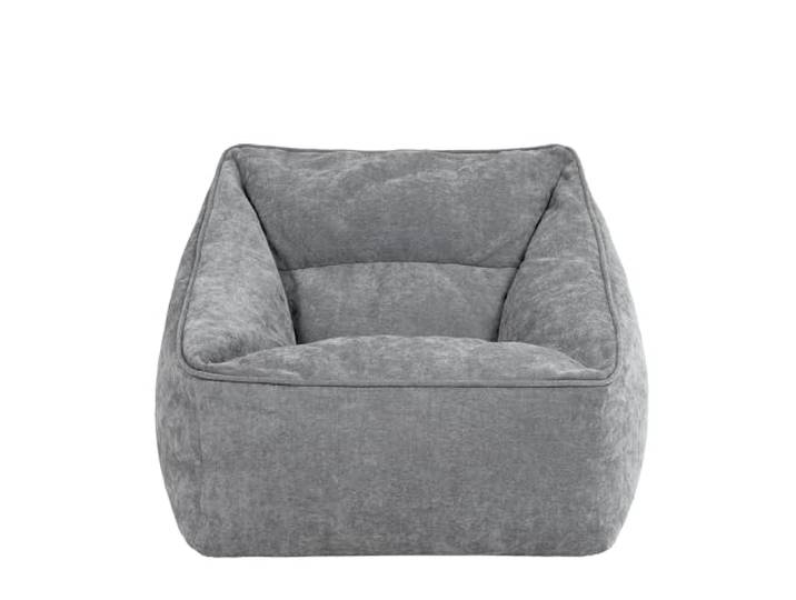Icon Natalia Chenille Sitzsack Sessel mit Füllung, Grau