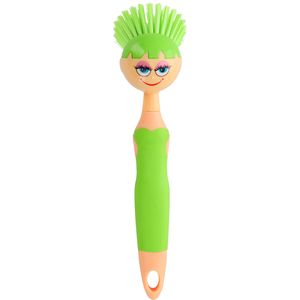 Haug-Bürsten Spülbürste Girl, Kunststoffgriff mit PET-Borsten, lime, Länge 25 cm