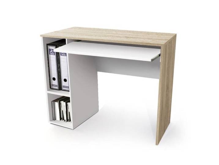Bureau informatique - IMPERIAL RELAX - Plateau coulissant - Cambrien/Blanc