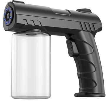 Uplifted Finds Barber Nano Blue Light Sprayer 280 ML Wire Free Aftershave Steam Mist Gun black