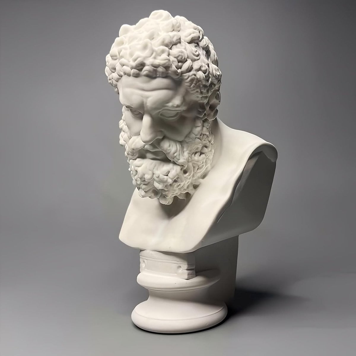 Handgemaakt wit gipsen buste standbeeld Griekse sculptuur voor decoratie, Hoogte: 16 cm