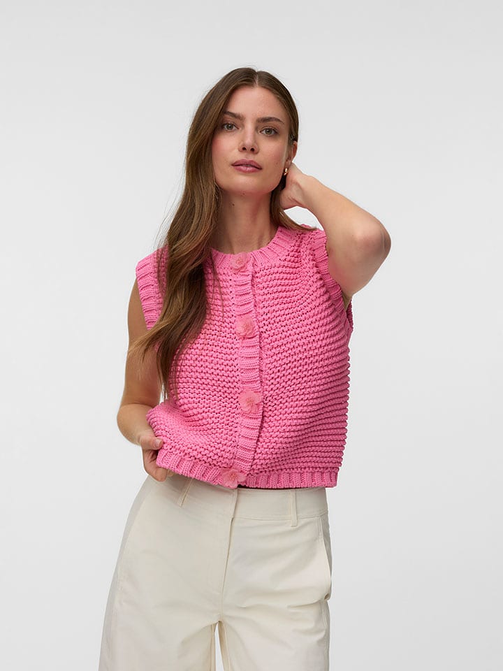 Vero Moda Strickweste in Pink - M