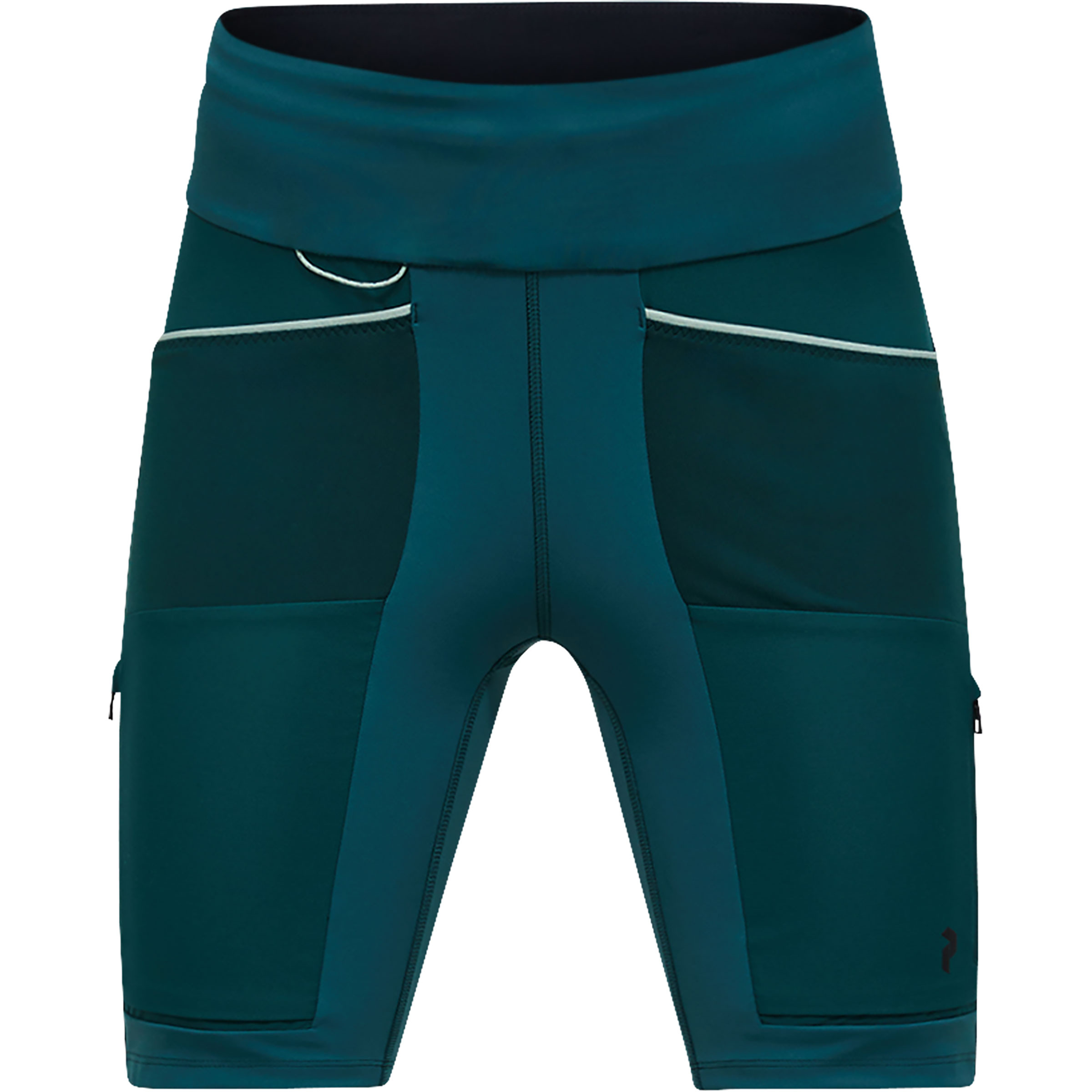 Peak Performance Ascent Track Short Tights Damen Laufhose tuerkis Größe M Trailrunning Windabweisend Wasserabweisend