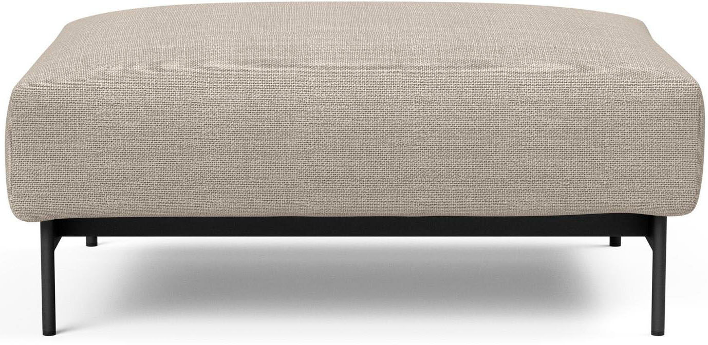 Polsterhocker INNOVATION LIVING ™, beige (gravel), B:100cm H:41cm T:75cm, 100% Polyester, Hocker, Polsterhocker, komfortabler Hocker, variabel einsetzbar