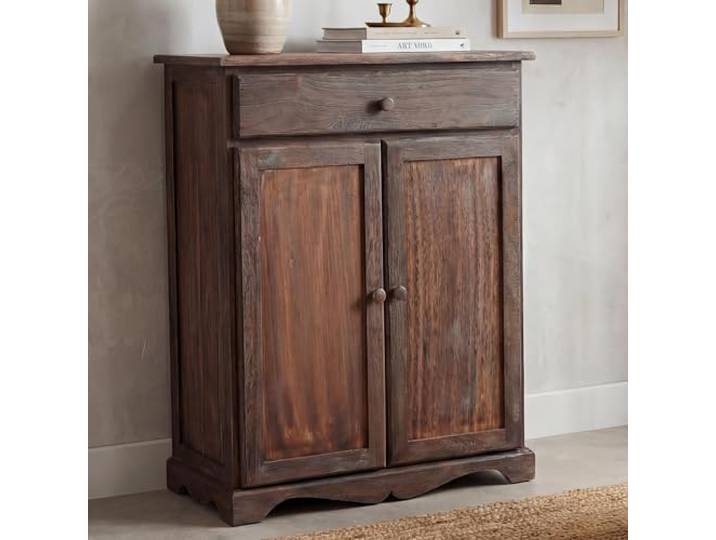 Mendler Kommode Shabby-Look, 78x66x33cm - braun Schrank, Vintage