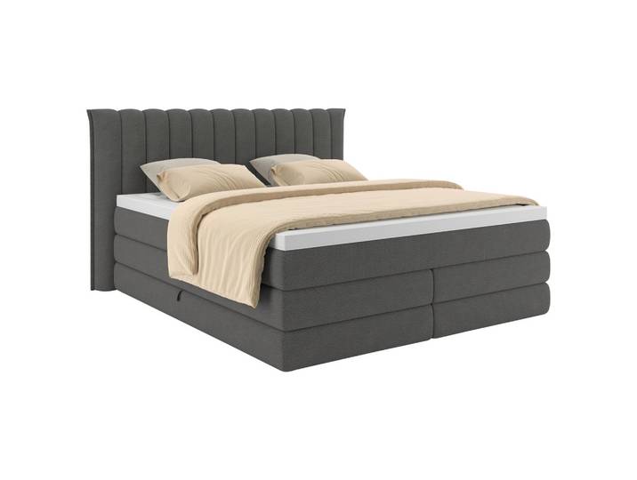 Boxspringbett 200/200 cm Anthrazit