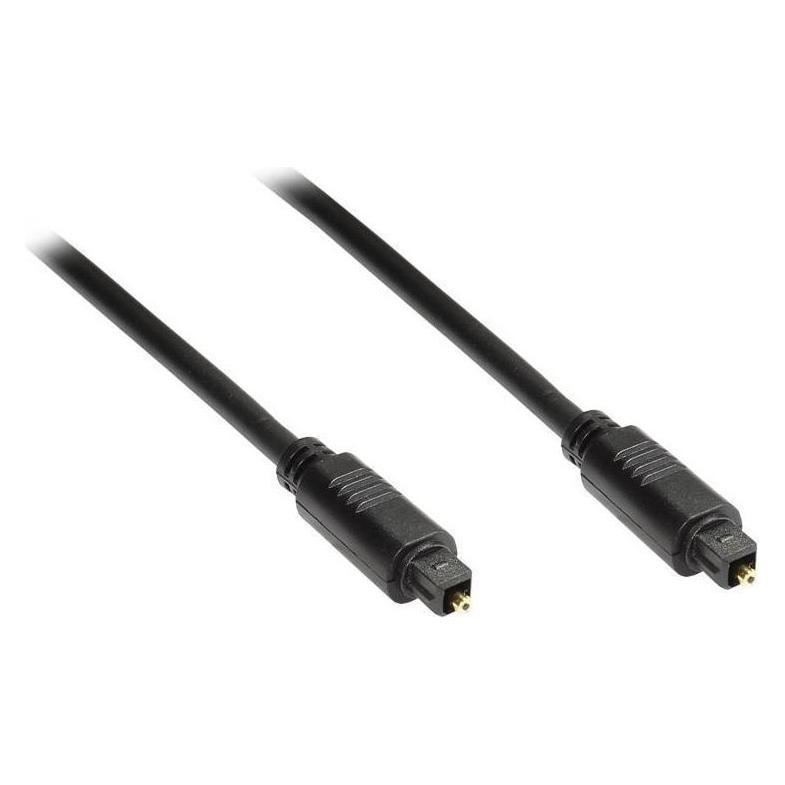 Varia Toslink Kabel Stecker zu Stecker, 5mm, 1,5m, schwarz, optisch (1.50 m, Toslink Kabel) (427240)