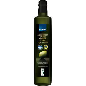 Edeka Olivenöl extra nativ & kaltgepresst, aus Chania in Griechenland, in der Glasflasche, 0,5 Liter