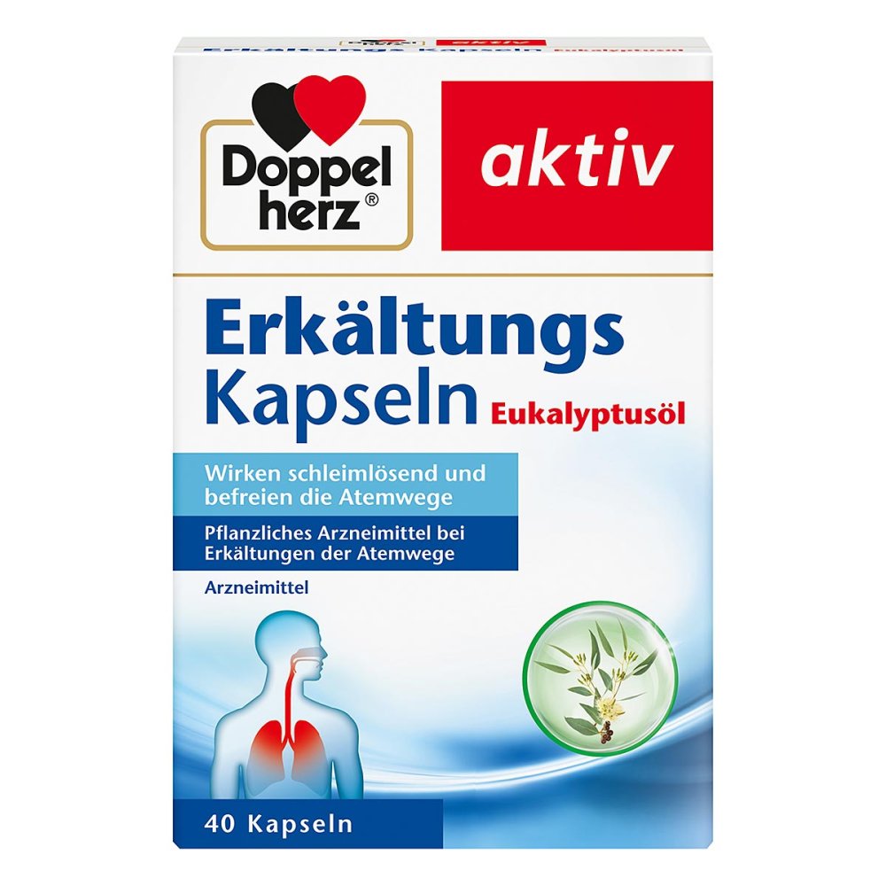 Queisser Pharma GmbH & Co. KG Doppelherz Erkältungskapseln mit Eukalyptusöl 07091046