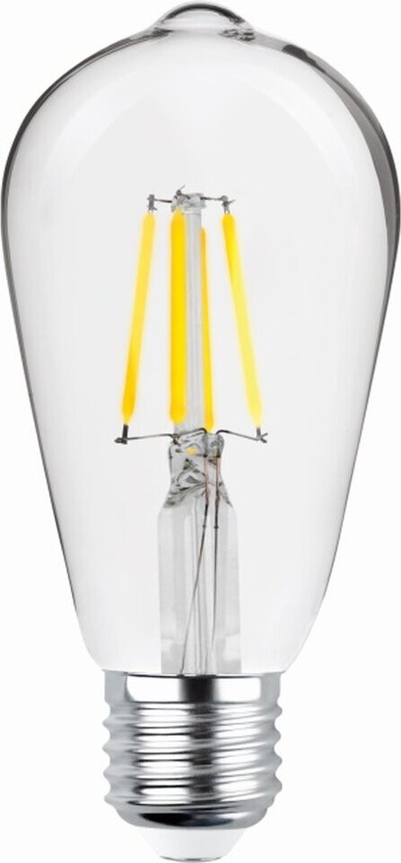 Forever Light Set van 6 LED filamentlampen ST64 E27 Warm Wit 2700K 4W 470 lumen Helder Glas