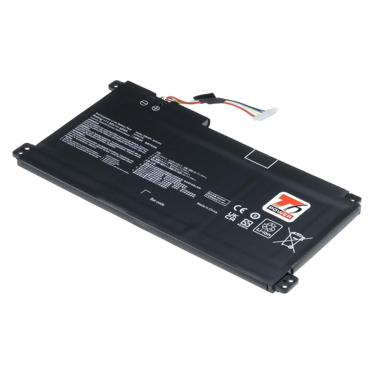 T6 Power Baterie Asus E410MA, E410KA,, R429MA,,, 3cell, Li-pol, with cable (3 Zellen, 3640 mAh) (NBAS0178)