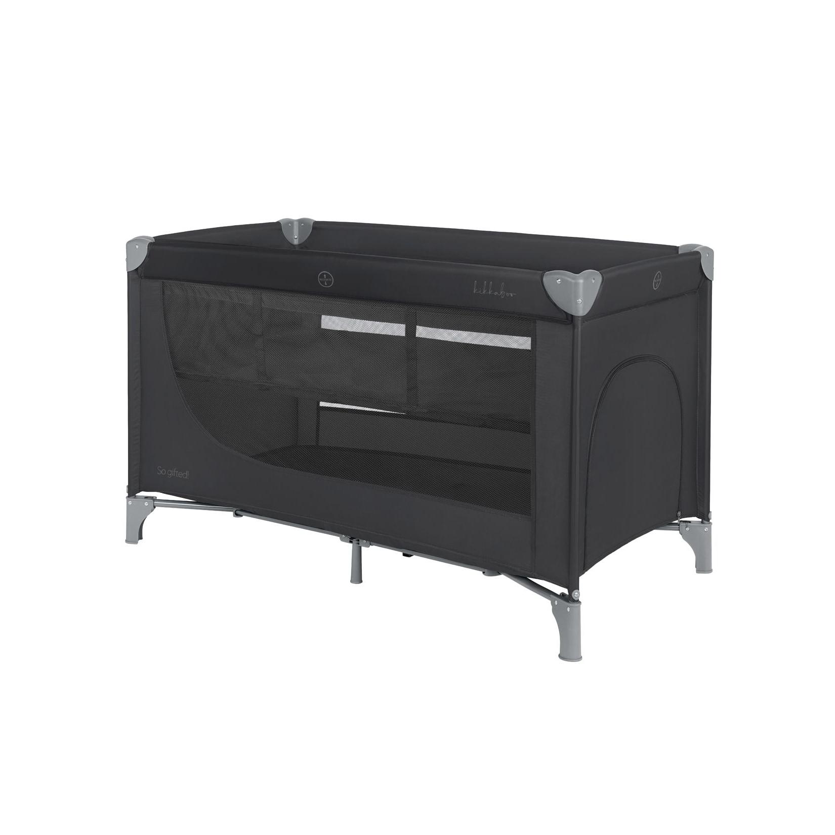 Kikkaboo Reisebett, Laufstall So Gifted 2 Ebenen Matratze, Tragetasche, Öffnung black