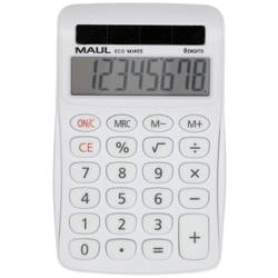 Maul ECO MJ 455 Tischrechner Weiß Display (Stellen): 8 solarbetrieben (B x H x T) 71 x 112 x 20 mm 7263102