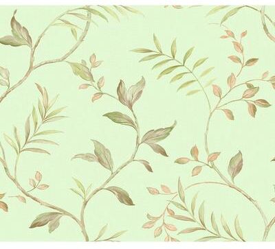 Seabrook Designs Vert Branch Trail Unpasted Wallpaper