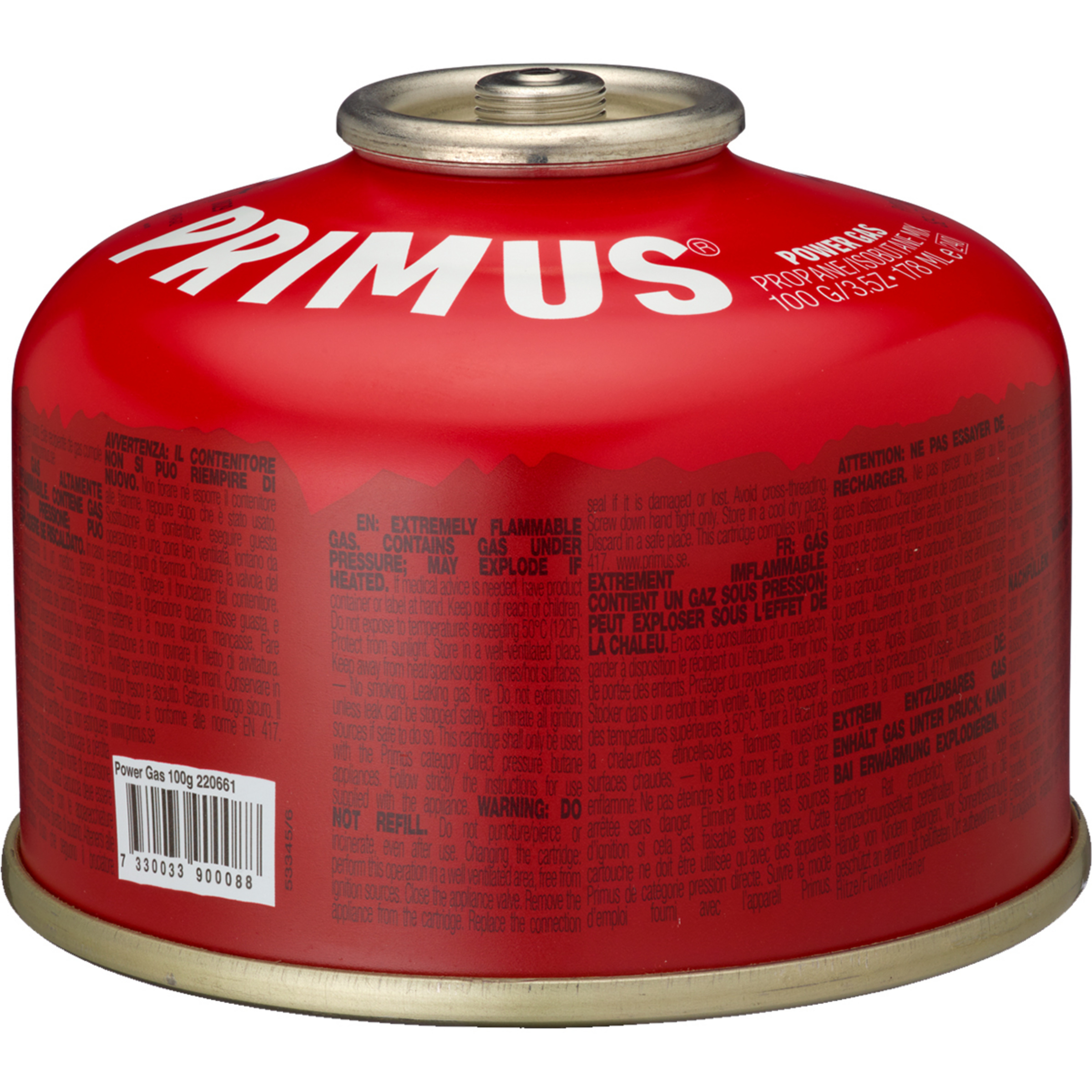 Primus Power Gas Gaskartuschen & Brennstoffe rot Größe 450g