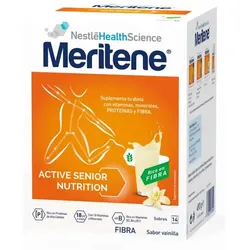 Meritene Active Senior Nutrition Batido Sabor Vainilla Rico En Fibra 14 Sobres