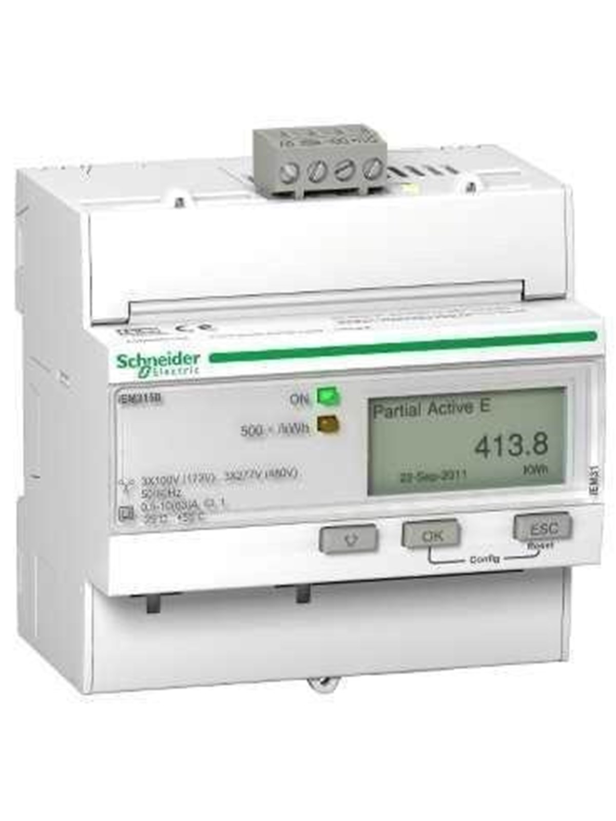 Schneider Electric Triphase kwh meter 63a modbus mid