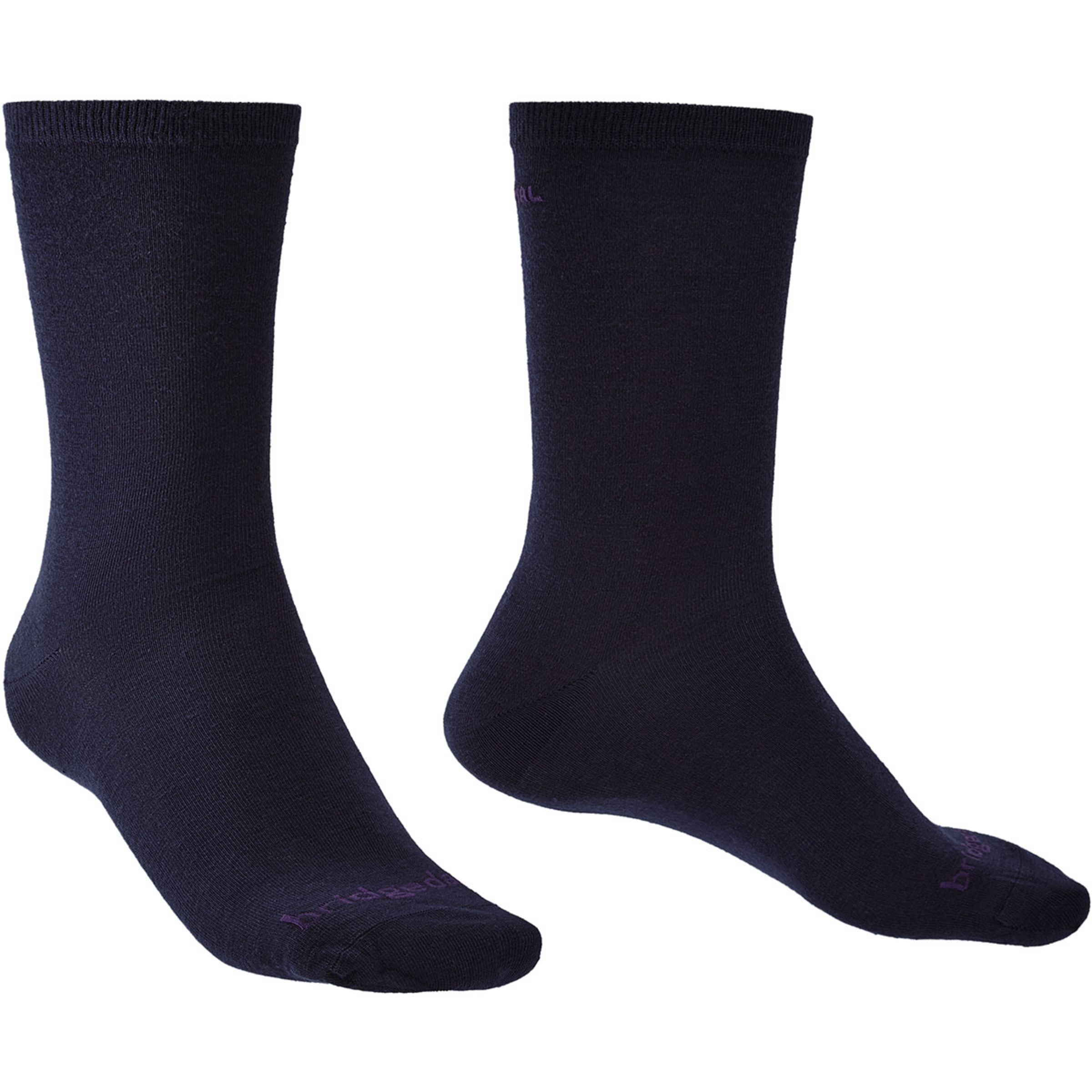 Bridgedale Baselayer Thermal 2er Pack Freizeitsocken blau Größe 36 Trekking Atmungsaktiv