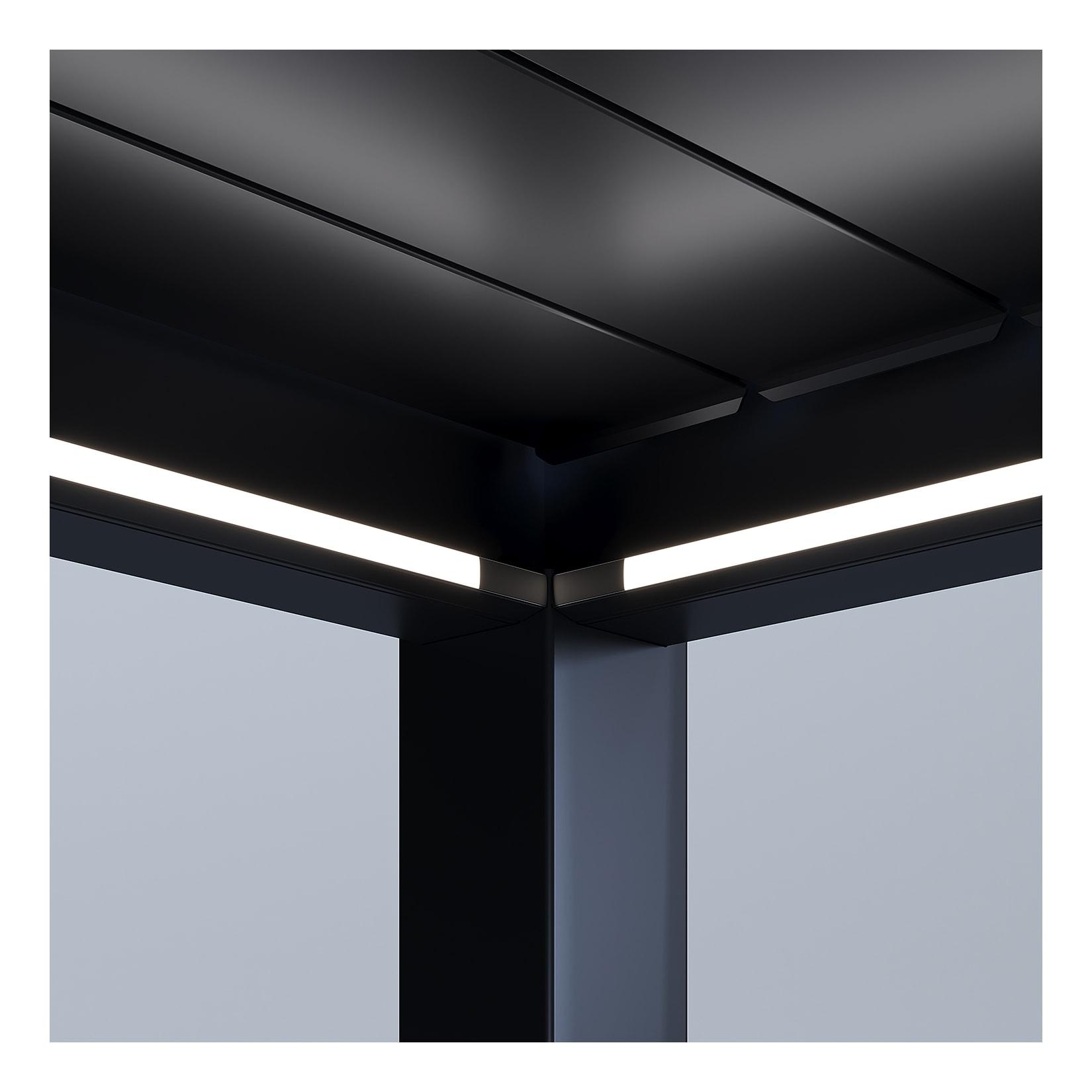Weide Led Kit 10 Größe Graphitgrau Für Weide Pergola4.0 X 8.0 Meter