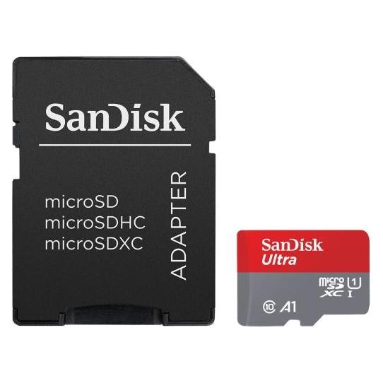 Sandisk Ultra SD kort inkl. adapter 256GB (256 GB, microSDXC) (AVA-8552101)