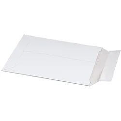 VEPATIM 100x Vollpappe-Versandtasche 167x240mm stabile Vollpappe Selbstklebeverschluss A5 weiß