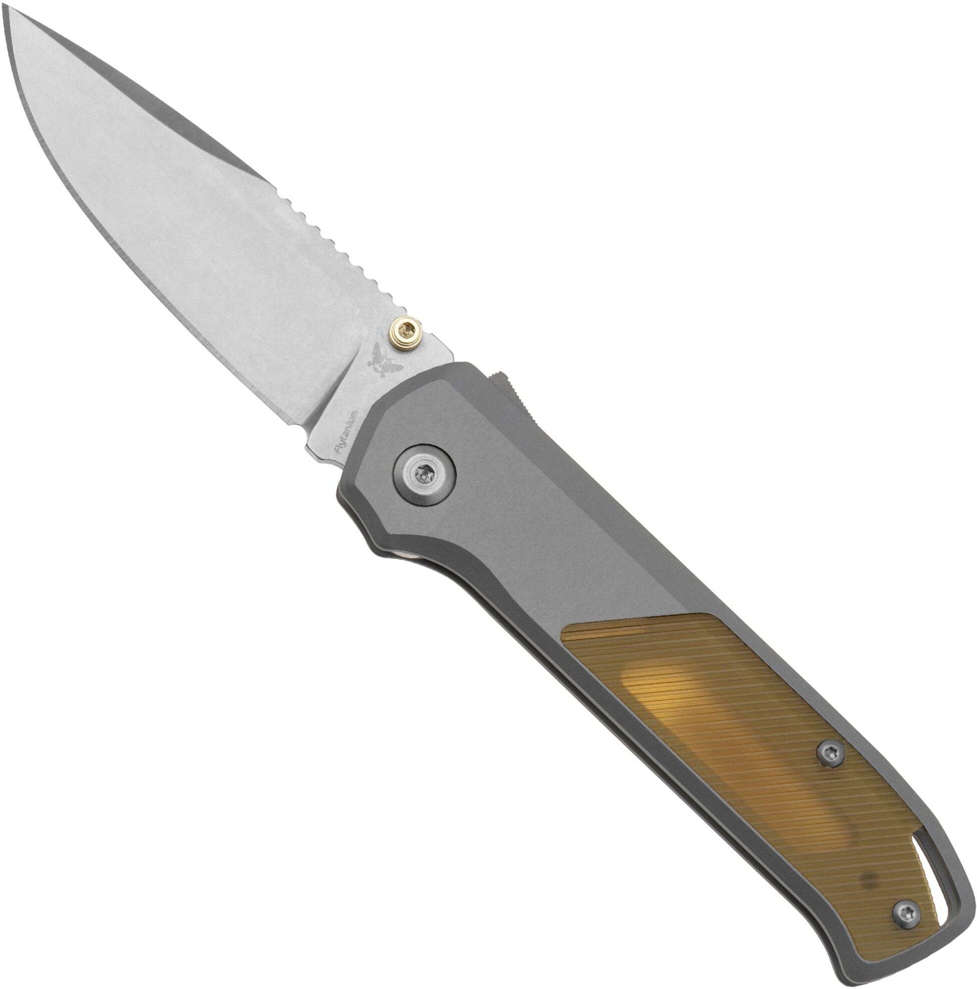 Flytanium Arcade Shark-Lock 1311 Stonewashed, Aluminum Gunmetal Ultem Inlays, coltello da tasca