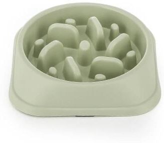 Inspire Select Non Slip Slow Feeder Dog Bowl Interactive Puzzle Feeding Dish For Small & Medium Dogs And Puppies green
