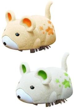 Uplift Picks Electric Moving Mouse Cat Toy Obstacle Avoiding Interactive Hamster Toy For Indoor Play yellow & Green (2 Pcs)