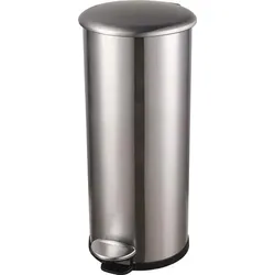 Tretabfallsammler Helit "the zinc" 30l D270xH623mm VA silber HELIT