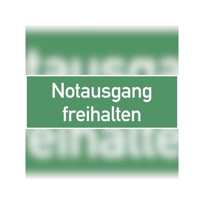 Notausgang freihalten, Folie, 297x105 mm