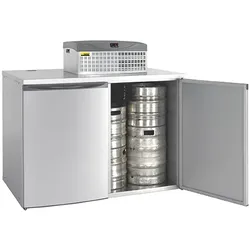 NORDCAP Fasskühler FK 6-XL, RAL 9006 (Weißaluminium), ohne Maschinenaufsatz