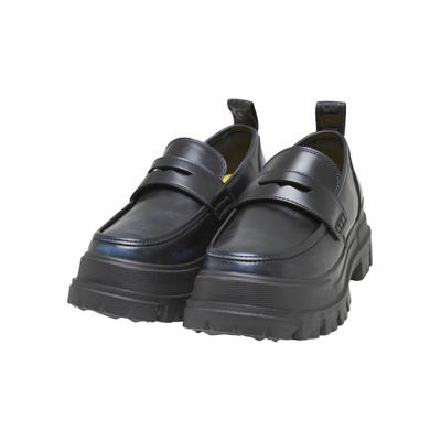 Trainingsschuh BUFFALO "Buffalo aspha loafer", Damen, Gr. 40, schwarz (schwarz, blau), Kunstfaser, Schuhe