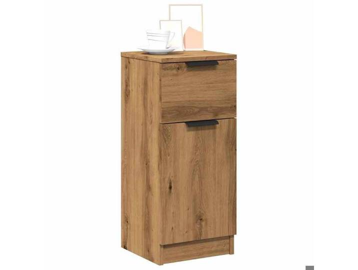 Brun Commode Salon CHIC Buffets 2 pcs Enfilade rangement chêne artisanal 30x30x70 cm bois d'ingénierie N9838