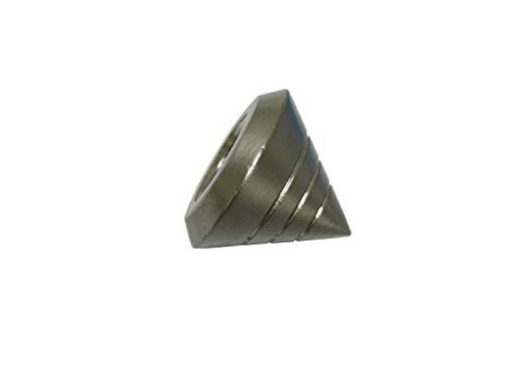 Gardinia Endknopf Aluminum Edelstahl-Optik Ø 16 mm 2