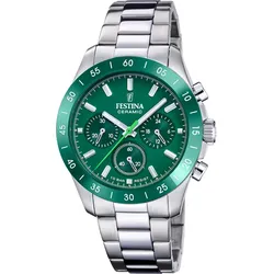Festina Quarz Unisex Keramik F20693/6 - grün - 39mm