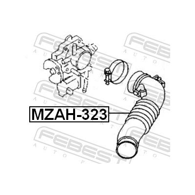 FEBEST Schlauch, Luftversorgung MZAH-323 für MAZDA