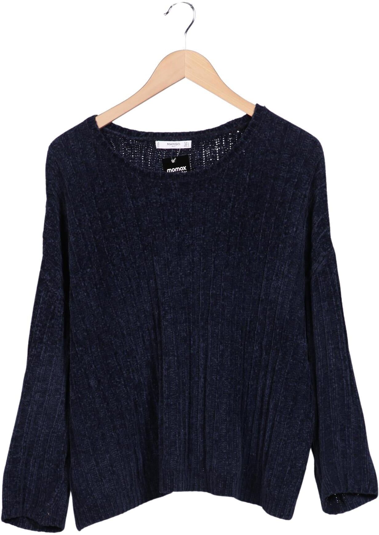 Mango Damen Pullover, Marineblau, Gr. L, Synthetik - Second Hand