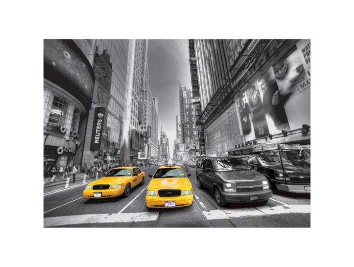 Papier Peint Intissé New York Taxi Jaune 360x270 Cm