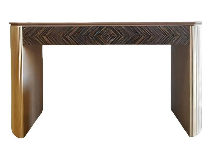 Xlmoebel Schminktisch Italienischer Schminktisch aus braunem Holz im modernen Design (Schminktisch, Schminktisch), Hergestellt in Italy