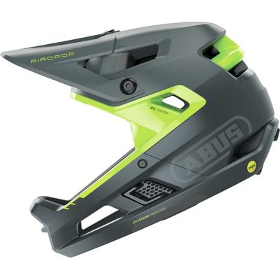 Mountainbikehelm ABUS "AIRDROP MIPS" Gr. S, grau (concrete grau), Helme, S/M Kopfumfang: 52cm - 58cm