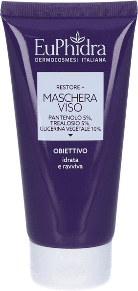 EuPhidra Restore+ Maschera Viso 75 ml Idrata Lenisce e Riduce Rossori Cutanei