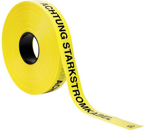 HellermannTyton 905-55110 Trassenwarnband - Starkstromkabel Absperrband (L x B) 250m x 40mm