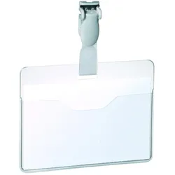 Durable Namensschild 814719 60x90mm transparent 25 Stück